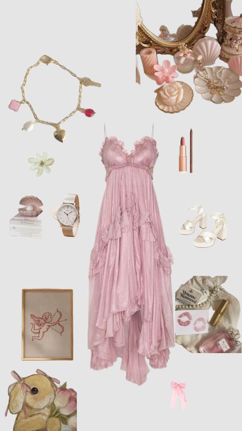 #coquette inspired jewelry Dreamy Aesthetic Outfit, Dreamy Aesthetic Fashion, Dreamy Aesthetic, Dress Code Wedding, Clubbing Outfits, Fancy Wedding Dresses, Fairy Clothes, Formal Wear Dresses, Concept Clothing