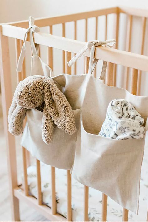 Baby Crib Hanging Storage Nursery Decor Inspiration, Pocket Organizer, Hanging Organizer, Baby Crib, Hanging Storage, Baby Cribs, Storage Bag, Cribs, Decor Inspiration