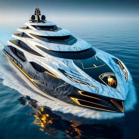 Yacht Aesthetic Lamborghini Boat, Lamborghini Yacht, Most Expensive Yacht, Yacht Lifestyle, Yacht Aesthetic, Luxury Yacht Interior, Big Yachts, Explorer Yacht, Best Yachts