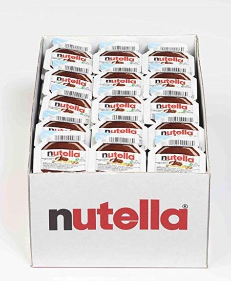 Nutella Chocolate Hazelnut Spread, Bulk for Food Service, 0.52 oz Single Serve Mini Cups, Count of 120 #breakfastfoods Kids Toys For Christmas, Mini Nutella, Mini Cups, Junk Food Snacks, Chocolate Hazelnut Spread, Starbucks Drinks Recipes, Grocery Foods, Chocolate Nutella, Hazelnut Spread