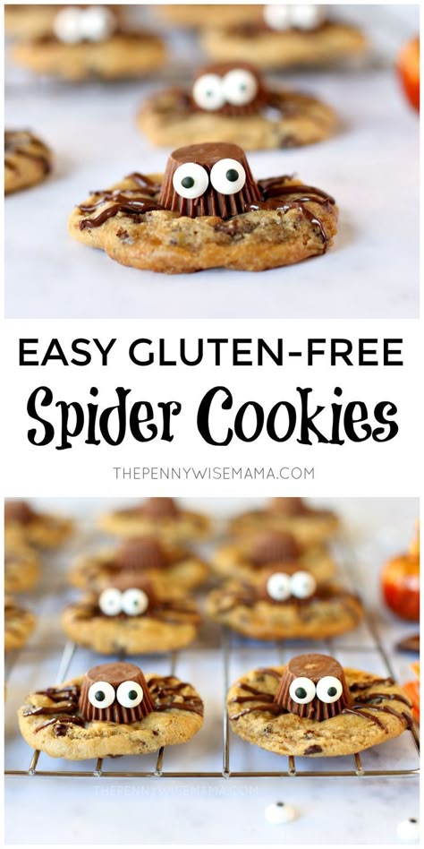 Gluten Free Halloween Desserts, Halloween Bake Sale, Halloween Baking Recipes, Gluten Free Halloween Treats, Gluten Free Halloween Food, Gluten Free Party Food, Cookies For Halloween, Gluten Free Party, Gluten Free Halloween