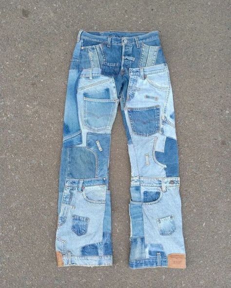 Jean Ideas, Denim Diy Clothes, Reworked Denim, Jeans Street Style, Denim Inspiration, Diy Clothes Design, Custom Jeans, Trening Fitness, Denim Ideas