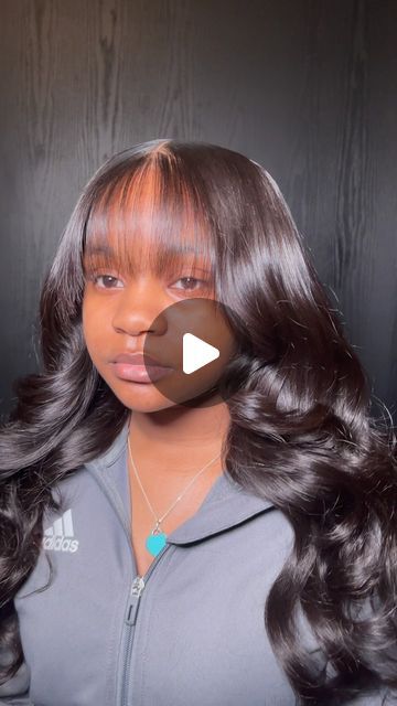 14K views · 6.4K likes | TOPNOTCHHANDS LLC on Instagram: "Complimenting bangs 🫧  Lace Resv. | Closure Sewin: Fringe, Curls  Online scheduling available with @topnotchhands  ——— #chicagohairstylist #southchicago #hairinspo #luxuryhair #fringe #curtainbangs #topnotchhands #wiginstall #quickweavechicago #sewinchicago" Wig With Bangs And Curls, Weave Curtain Bangs, Chinese Bang Wig Hairstyles, Glueless Wig With Bangs, Bangs Sew In, Bang With Curls, Frontal With Bangs, Quickweave With Bangs, Closure Sew In With Bangs