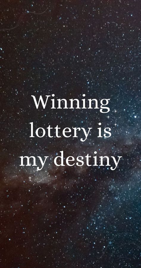 Winning lottery is my destiny.  attract money effortlessly how to manifest money fast money magnet affirmations wealth affirmations Money Magnet Affirmations, Magnet Affirmations, Manifest Money Fast, Power Of Imagination, Success Manifestation, Manifesting Vision Board, Lottery Winner, Vie Motivation, Vision Board Affirmations