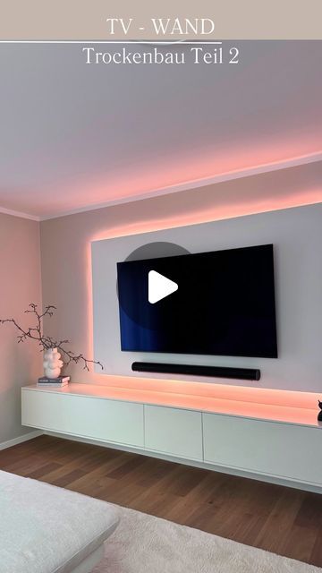 Tv Wall Slats, Tv Wall Ideas Bedroom, Diy Tv Wall, Home Ideas On A Budget, Tv Wall Installation, Tv Wall Panel, Diy Home Garden, Tv Wall Decor Ideas, Ikea Tv