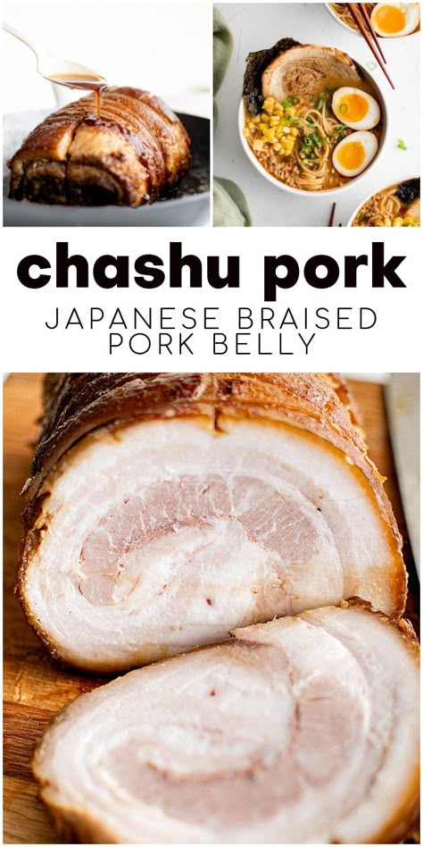 Ramen Pork Belly Recipes, Cha Shu Pork Recipe, Cashu Pork, Pork Chashu Recipe, Rolled Pork Belly Recipes, Chasu Pork Recipe, Pork Belly For Ramen, Pork Belly Ramen Recipe, Chasu Pork