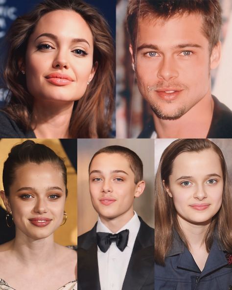 Biological kids of Angelina Jolie & Brad Pitt are Shiloh Nouvel Jolie, 18; Knox Léon Jolie-Pitt, 16; and Vivienne Marcheline Jolie, 16. #angelinajolie #bradpitt Knox Jolie Pitt, Brad Pitt Angelina Jolie, Shiloh Jolie Pitt, Shiloh Jolie-pitt, Shiloh Jolie, Brad Pitt And Angelina Jolie, Jolie Pitt, Photo Noir, Angelina Jolie