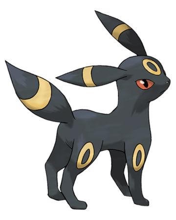 Umbreon Art, Evee Evolution, Dark Type Pokemon, Umbreon Pokemon, My Pokemon Team, Dark Pokémon, Umbreon And Espeon, Pokemon Gym Leaders, Pokemon Umbreon