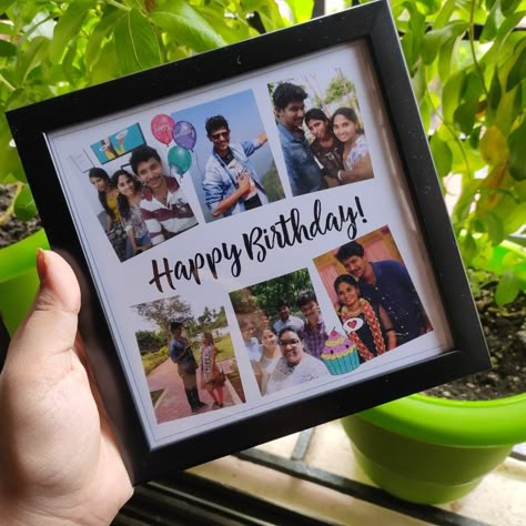 WhatsApp 9679727880 to order! Mini Frame Photo, Mini Photo Frames Ideas, Birthday Photo Frame Ideas, Photo Frame Design Creative, Handmade Cute Gifts, Photo Frame Gift Ideas, Photo Frame Ideas Handmade, Cute Gifts Diy, Saving List