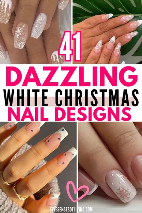 Trendy 2023 Nails, Nails Inspo Minimalist, Winter Nail Designs Simple, Nails Inspo Christmas, Nails Inspo Blue, Nails Inspo Black, Nails Inspo 2023, Nails Inspo Pink, White Christmas Nail Designs