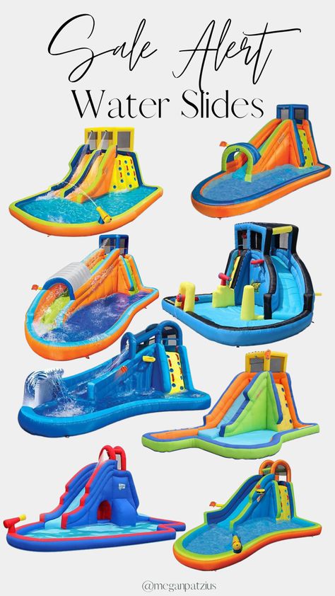 Best selling inflatable water slides for kids! Outdoor fun for the whole family. Blow up pool water slides for affordable prices. QVC HSN flex pay options. Water Inflatables, Kids Water Slide, Blow Up Water Slide, Banzai Pipeline, Slides For Kids, Pool Water Slides, Blow Up Pool, Inflatable Water Slides, Inflatable Water Park