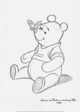 Winnie The Pooh Drawing, Winnie The Pooh And Friends, Winnie The Pooh Quotes, Wallpaper Disney, Pooh Quotes, Pooh And Friends, Disney Sketches, Disney Tattoos, Pooh Bear