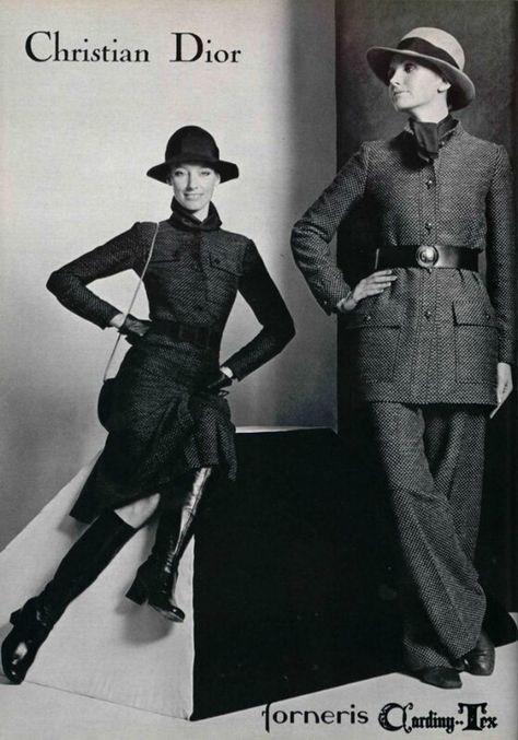 Dior History, Dior 70s, 1970 Fashion, Dior Girl, Marc Bohan, 1960 Fashion, Dior Collection, English Fashion, Retro Fashion Women