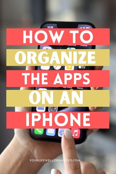 If your iPhone apps are a mess and you're having trouble finding them when you need to use them, check out these great tips on how to organize iPhone apps. How To Organize Your Iphone, Organization Ideas For Phone, How To Organize Your Phone, Organize Iphone Apps, Iphone App Organization, App Organization Iphone, Organize Apps, Digital Declutter, App Organization