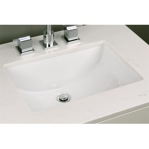 Free 2-day shipping. Buy Cantrio Koncepts PS-106 Vitreous China Rectangular Bathroom Sink at Walmart.com Detail Kitchen, Bathroom Update Ideas, Rectangular Bathroom Sink, Sink Undermount, Bathroom Sink Tops, Rectangular Sink Bathroom, White Faucet, Baths Interior, Rectangular Bathroom