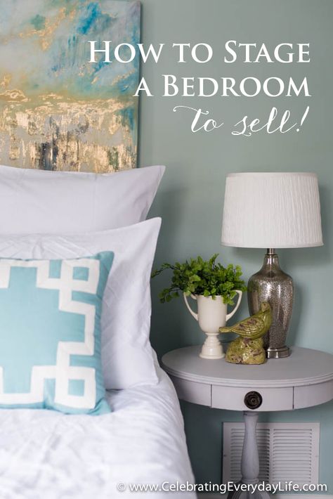 How to Stage a Bedroom to Sell!! Bedroom Staging, Staging House, Staging Business, 1000 Lifehacks, Staging A Home, Easy Home Improvement Projects, Sell House, Home Staging Ideas, House Staging