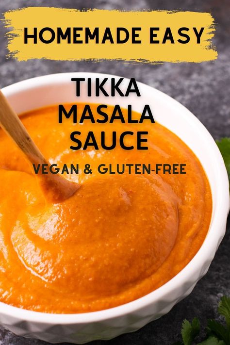 This Indian Tikka Masala Sauce is so easy to make at home in an Instant Pot or on a stove-top. Freezes well, vegan & gluten-free. #Indiancurrysauce #currysauce #Tikkamasala Tikka Sauce Recipe, Easy Tikka Masala, Indian Sauce, Masala Sauce Recipe, Tikka Masala Sauce Recipe Easy, Tika Masala Sauce Recipe, Tikka Masala Sauce Recipe, Tika Masala Recipe Easy, Homemade Tikka Masala Sauce