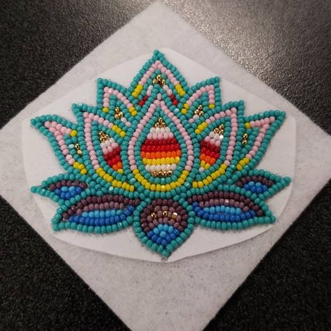 My Randomness at work... One side done. . . #beadwork #nativeamericanbeadwork #handmade #nativemade #beadedjewelry #beaded #seedbeadjewelry… Seed Bead Jewelry Patterns, Native Beading Patterns, Native Beading, Beadwork Designs, Native Beadwork, Bead Crochet Rope, Bead Embroidery Patterns, Native American Beadwork, Seed Bead Tutorial