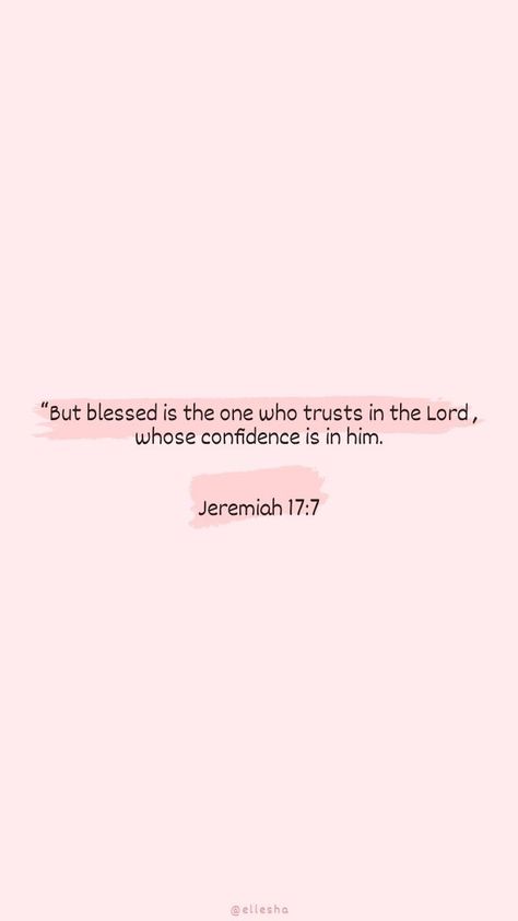 Bible Verses About Confidence, Bible Verses For Girls, Jeremiah 17 7, Short Bible Quotes, Bible Quotes Background, Cute Bible Verses, Short Bible Verses, Motivational Bible Verses, Bible Verse Background