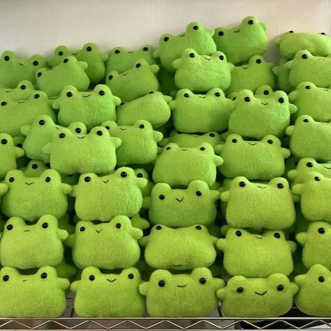 Frog Plushie, Frog Doll, Pink Dorm, Dorm Diy, Handmade Plushies, Cute Sewing Projects, Instagram Family, Cute Clay, One Photo