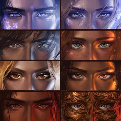 Acotar Eyes, Gwynriel Acotar Fanart, Bryaxis Acowar, Nessian Fanart, Acotar Fanart, Sara J Maas, Roses Book, Feyre And Rhysand, A Court Of Wings And Ruin