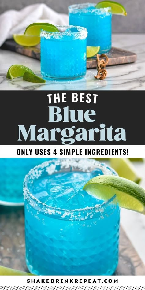 Blue Foods For Party, Blue Alcoholic Drinks, Blue Margarita Recipe, Boozy Cocktails, Christmas Martini, Blue Margarita, Blue Drinks, Yummy Alcoholic Drinks, Tequila Drinks