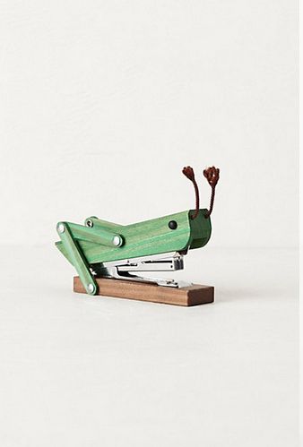 Grasshopper Stapler, $18 | 33 Rad Supplies That Will Make You Pumped To Go Back To School Cool Stuff, Cool Gadgets, Desk Accessories, Industrial Design, Craft Room, Sake, Life Hacks, Anthropologie, Gadgets