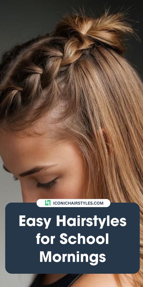 Easy Hairstyles for School Cute Dance Team Hairstyles, Picture Day Hairstyles For Teenagers, Cute Picture Day Hairstyles High School, Hair Inspo For School Easy, Picture Day Hairstyles Middle School, Hairstyles For Thick Hair For School, Cute Hair Styles For 2020, Hairstyle For Teenage Girl, School Photo Hair