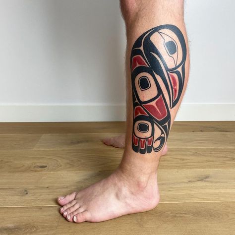 haida-tattoo-raven Tatouage Haida, Indigenous Tattoo, Haida Tattoo, Tattoos Spiritual, Cuff Tattoo, Yang Tattoo, Native American Tattoo, Native Tattoos, Haida Art