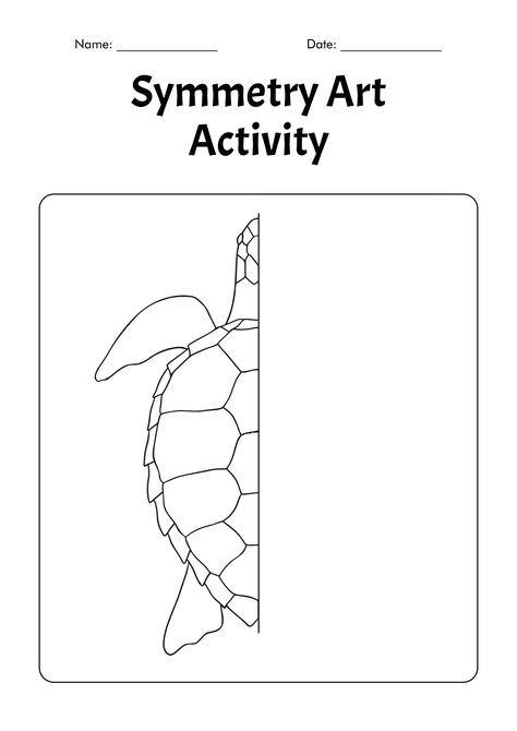 Symmetry Art Activity Symmetry Lessons Grade 1, Symmetry Drawing Art, Symmetry Art Lesson Elementary, Symmetry Worksheets Grade 1, Symmetry Art Projects Elementary, Symmetry Drawing Worksheets, Symmetrical Drawing Ideas, Symmetry Art Lesson, Middle School Art Projects Easy