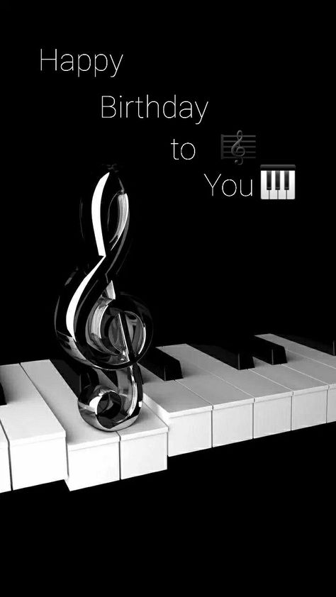 Happy Birthday To A Musician, Musical Happy Birthday Wishes, Happy Birthday Hd, Birthday Wishes Songs, Happy Birthdays, Beautiful Snow, Happy Wishes, Piano Player, Photography Wallpaper