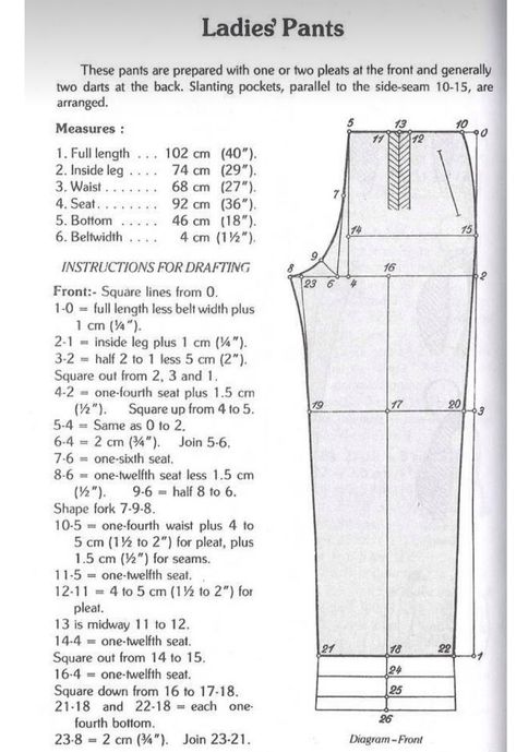 Tailored Pants Pattern, Ladies Pant Pattern, Pant Drafting Pattern, Pant Stitching Pattern, How To Cut Trouser For Ladies, Ladies Pants Pattern, Ladies Pants Design, Easy Pants Sewing Pattern, Classic Sewing Patterns