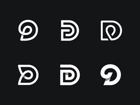 D logo design Versions (WIP) by Kakha Kakhadzen D logotype D letter D monogram black and white minimal geometric logo design inspiration ideas for branding and identity graphic design #Design Popular Dribbble shots Joinery Logo, Logo Typo, Typo Logo Design, Logo Geometric, Geometric Logo Design, Inspiration Logo Design, Initial Logo, Typo Logo, Geometric Logo