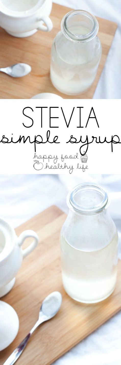 Stevia Simple Syrup, Growing Stevia, Homemade Syrups, Stevia Recipes, Low Carb Cocktails, Sugar Recipes, Low Carb Drinks, Keto Sweets, Low Carb Sweets