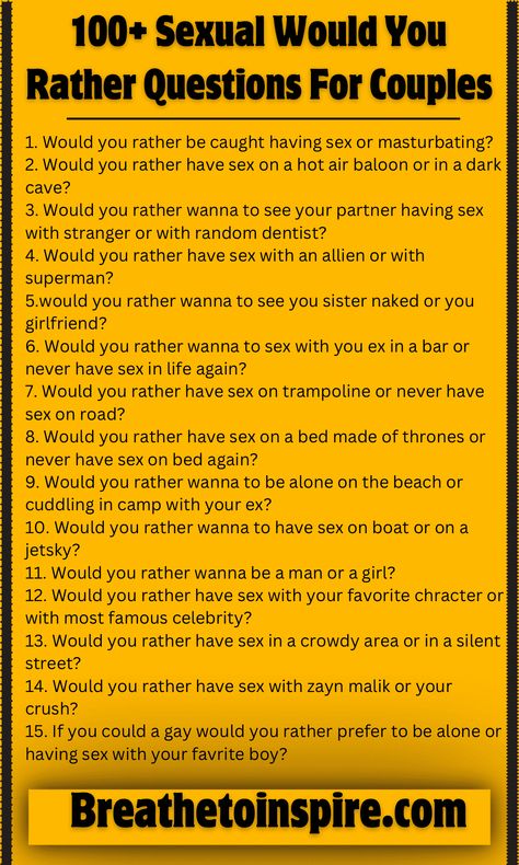 Would U Rather Questions For Couples, Fantasy Questions For Couples, How Well Do You Know Me Questions For Couples, Would You Rather Dirty Questions For Couples, Couples Would You Rather, Would You Rather For Couples, 50 Questions Game Spicy, Would You Rather Questions For Couples Spicy, Would U Rather Questions For Boyfriend