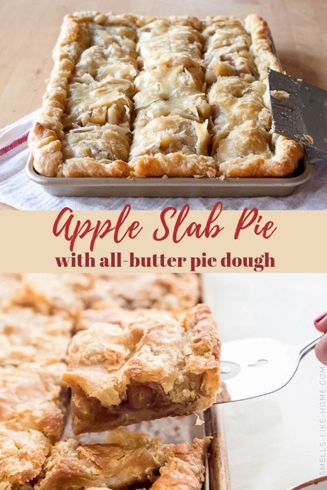 Apple Slab Pie Recipe, Slab Pie Recipes, Apple Slab Pie, Southern Thanksgiving, Pie Party, Slab Pie, Baked Apple Pie, Apple Dessert Recipes, Dessert Party