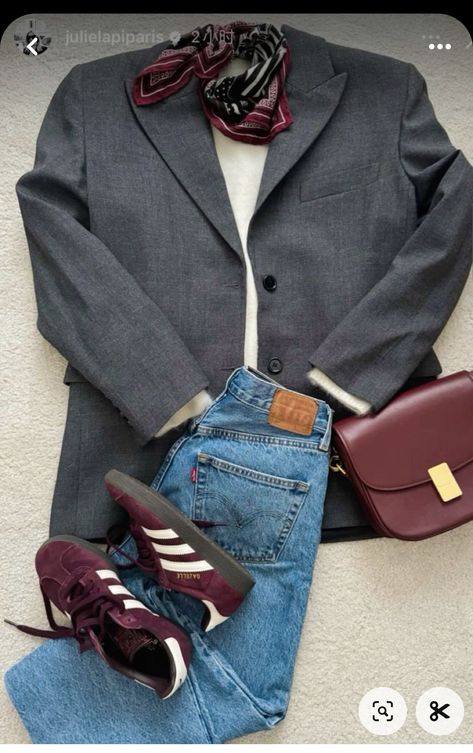 Mode Style Anglais, Looks Adidas, Samba Outfit, Look Adidas, Outfit Chic, Mode Casual, Autumn Outfits, Mode Inspo, 가을 패션