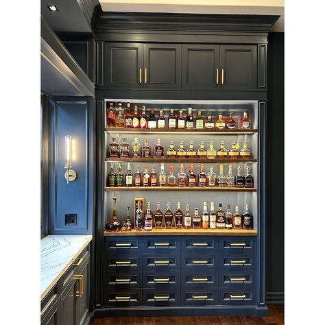 bourbon room • Instagram Hail Navy, Navy Door, Bourbon Room, Library Bar, Whiskey Room, Bourbon Bar, Cambria Quartz, Bourbon Whiskey, Door Styles