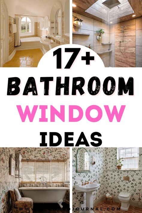 Bathroom Window Decor, Big Window Curtains, Bathroom Window Ideas, Window Ledge Decor, Bathroom Window Coverings, Windows With Blinds, Small Bathroom Window, Ledge Decor, Window Treatments Ideas