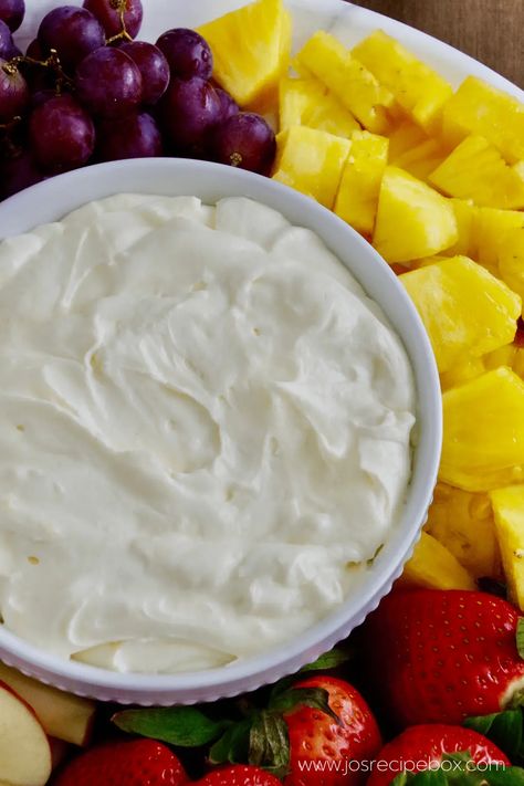 Vanilla Fruit Dip Vanilla Fruit Dip, Fruit Dip With Cool Whip, Dip With Cool Whip, Yogurt Fruit Dip, Vanilla Fruit, Fruit Dips Recipes, Fruit Dip, Vanilla Yogurt, Vanilla Pudding