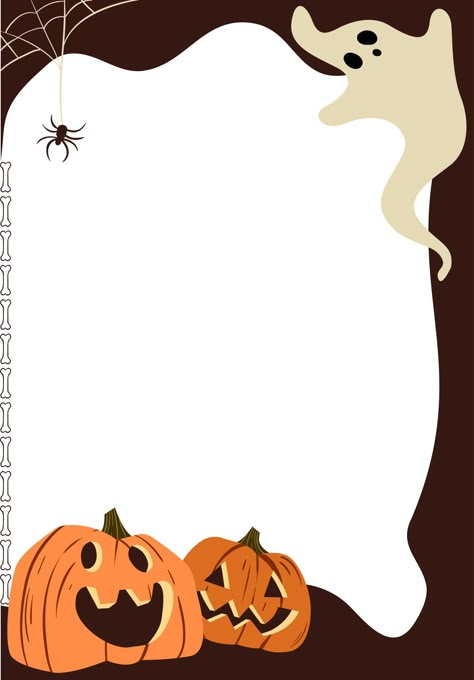 Halloween Border Wallpaper, Halloween Borders Free, Halloween Page Borders, Free Halloween Backgrounds, Halloween Borders Free Printable, Halloween Boarders And Frames, Pumpkin Border Design, Halloween Theme Background, Halloween Party Template