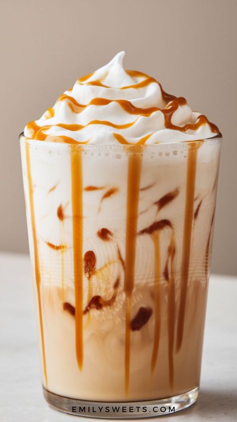 An iced caramel macchiato is the perfect mix of bold espresso, creamy milk, and rich caramel, layered to perfection. The sweet caramel drizzle blends beautifully with the smooth espresso, while the cold milk makes it refreshing and satisfying. Whether you need an afternoon pick-me-up or just want to enjoy a little indulgence, this iced coffee treat is guaranteed to hit the spot. Iced Caramel Macchiato, Ice Caramel Macchiato, Coffee Treats, Caramel Drizzle, Starbucks Drink, Drinks And Snacks, Caramel Macchiato, Cozy Cafe, Starbucks Drinks