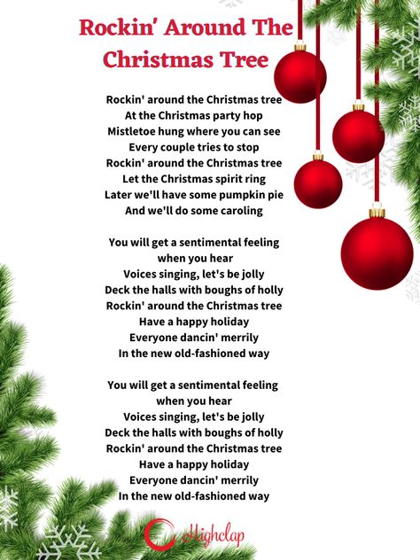 Rockin' Around the Christmas Tree, is an iconic Christmas song. It is sung by Brenda Lee in 1958, when she was just 13 years old. Check out the lyrics here. Oh Christmas Tree Lyrics, Xmas Songs Lyrics, Christmas Tree Lyrics, Last Christmas Song, Last Christmas Lyrics, Christmas Song Lyrics, Christmas Poetry, Lyrics Images, Christmas Carols Lyrics