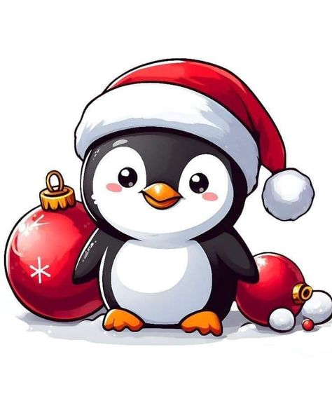 Christmas Animals Cartoon, 2024 Drawing Ideas, Cute Christmas Animals Drawings, Penguins Of Madagascar Funny, Christmas Penguin Drawing, Christmas Cute Drawing, Penguins Of Madagascar Human, Christmas Cartoon Drawings, Madagascar Funny