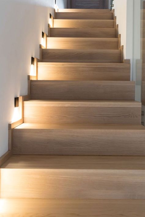 Coro is a square-shaped recessed wall light that creates a beautifully luminous effect on the floor. It makes the walking areas and stairs optimally illuminated. Stair Lighting Wall, Lighting At Staircase, Light On The Stairs, Lighting On Staircase, Light At Bottom Of Stairs, Light In The Stairs, Wall Lights For Staircase, Stairs Lighting Ideas Wall, Interior Step Lights