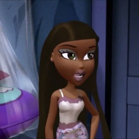 Bratz Movie, Black Bratz Doll, Bratz Doll Outfits, Girl Cartoon Characters, Bratz Girls, Black Cartoon Characters, Cartoon Profile Pictures, Black Anime Characters, Black Cartoon