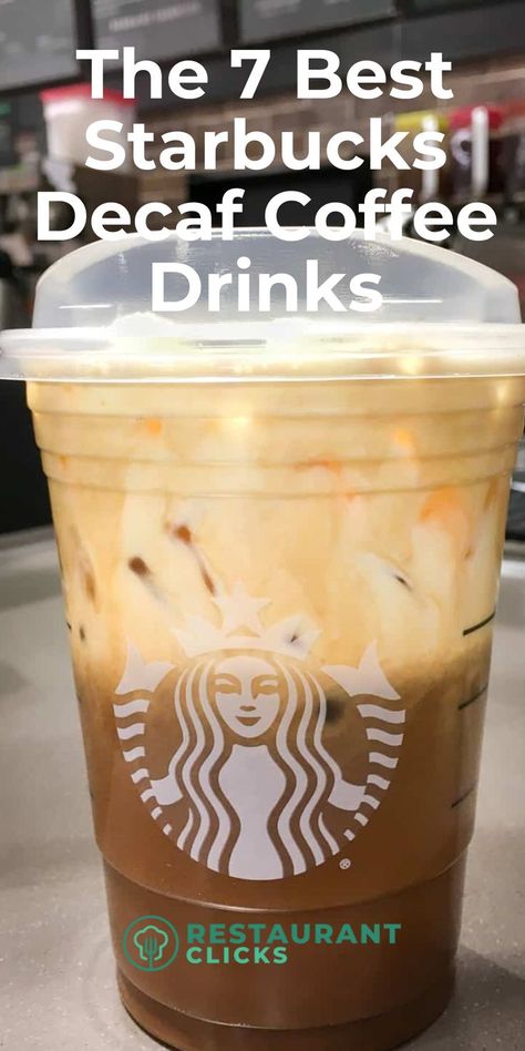 7 Best Starbucks Decaf Coffee Drinks Decaf Starbucks Drinks, Starbucks Drinks Without Coffee, Starbucks Caramel Drinks, Drinks At Starbucks, Starbucks Flavors, Caramel Drinks, Coffee Frappuccino, Starbucks Drinks Diy, Best Iced Coffee