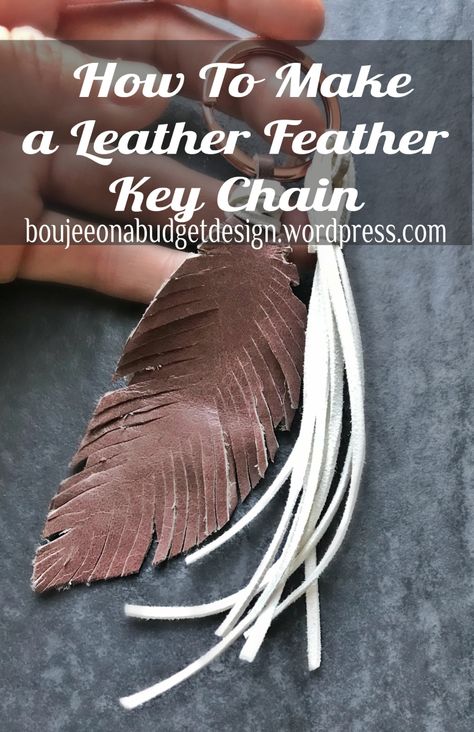 How To Make a Leather Feather Key Chain Leather Feather Template, Leather Feathers Diy How To Make, Diy Leather Feather For Hat, Leather Feather Pattern, How To Make Leather Feathers, Leather Feather Keychain, Leather Feathers Diy, How To Make Feathers, Leather Scraps Ideas