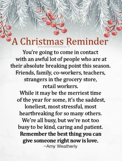 Christmas Reminder, Inspirational Christmas Message, Abc Bible Verses, Christmas Card Sayings, Love Unconditionally, Christ Centered Christmas, Christmas Prep, Merry Christmas Quotes, Christmas Scenery