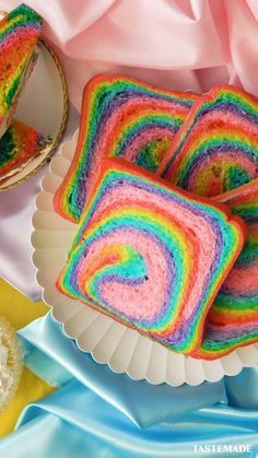 Rainbow Bread, Sandwich Ideas, Rainbow Food, Bread Loaf, Fun Baking, Fun Baking Recipes, Food Videos Desserts, Rainbow Cake, Cooking Recipes Desserts